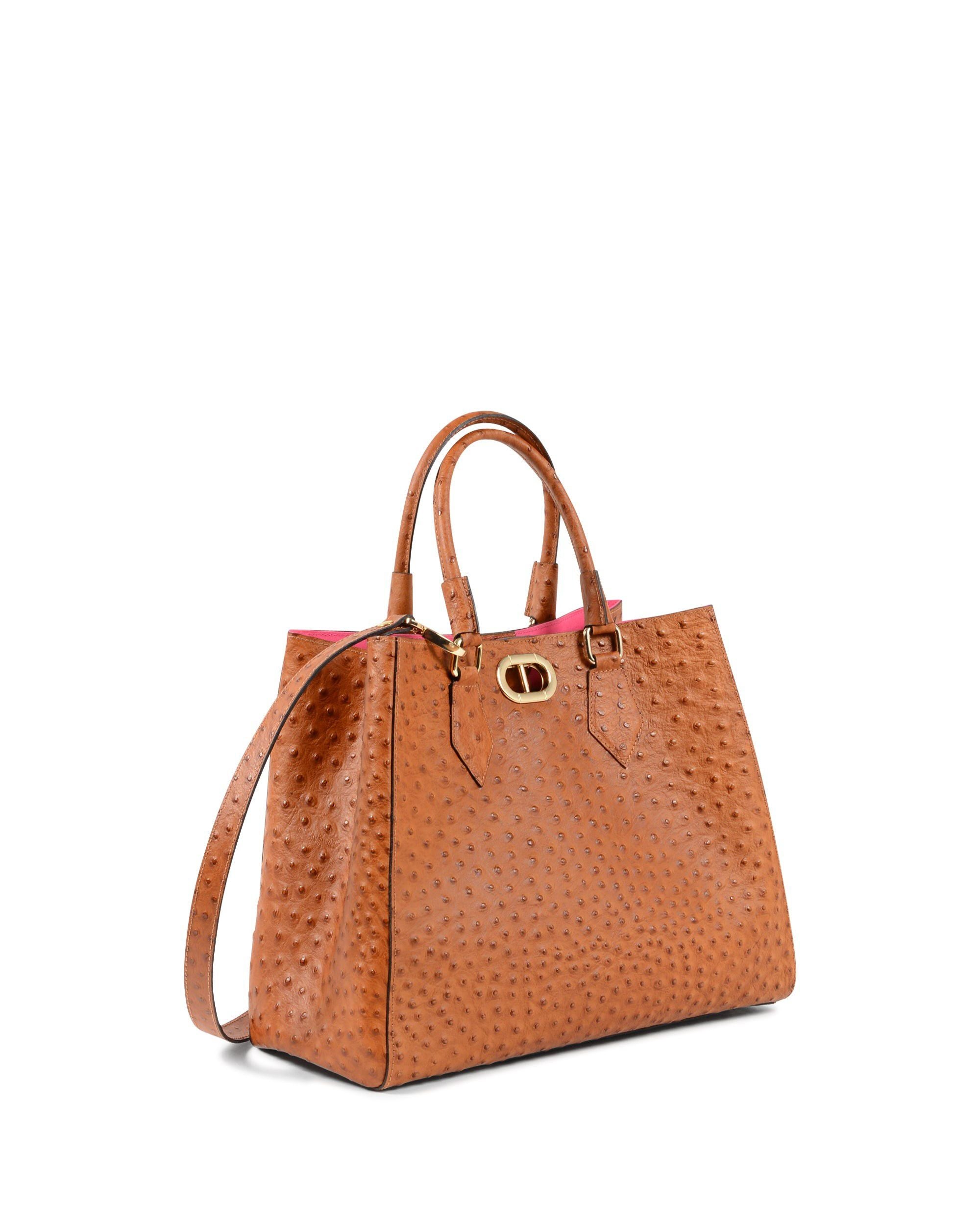 Bolso con estampado de avestruz de Tokio