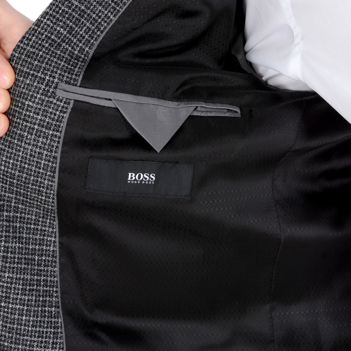 Chaqueta Hugo Boss para hombre de manga larga gris JAYDEN