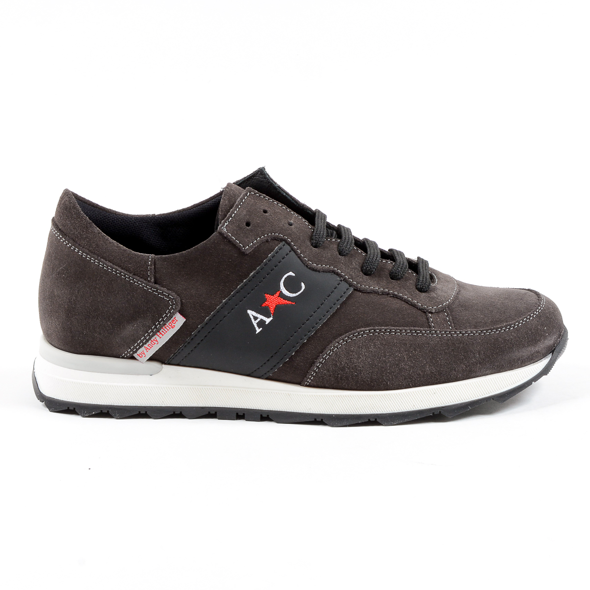 Andrew Charles Mens Sneaker Dark Grey LENNY