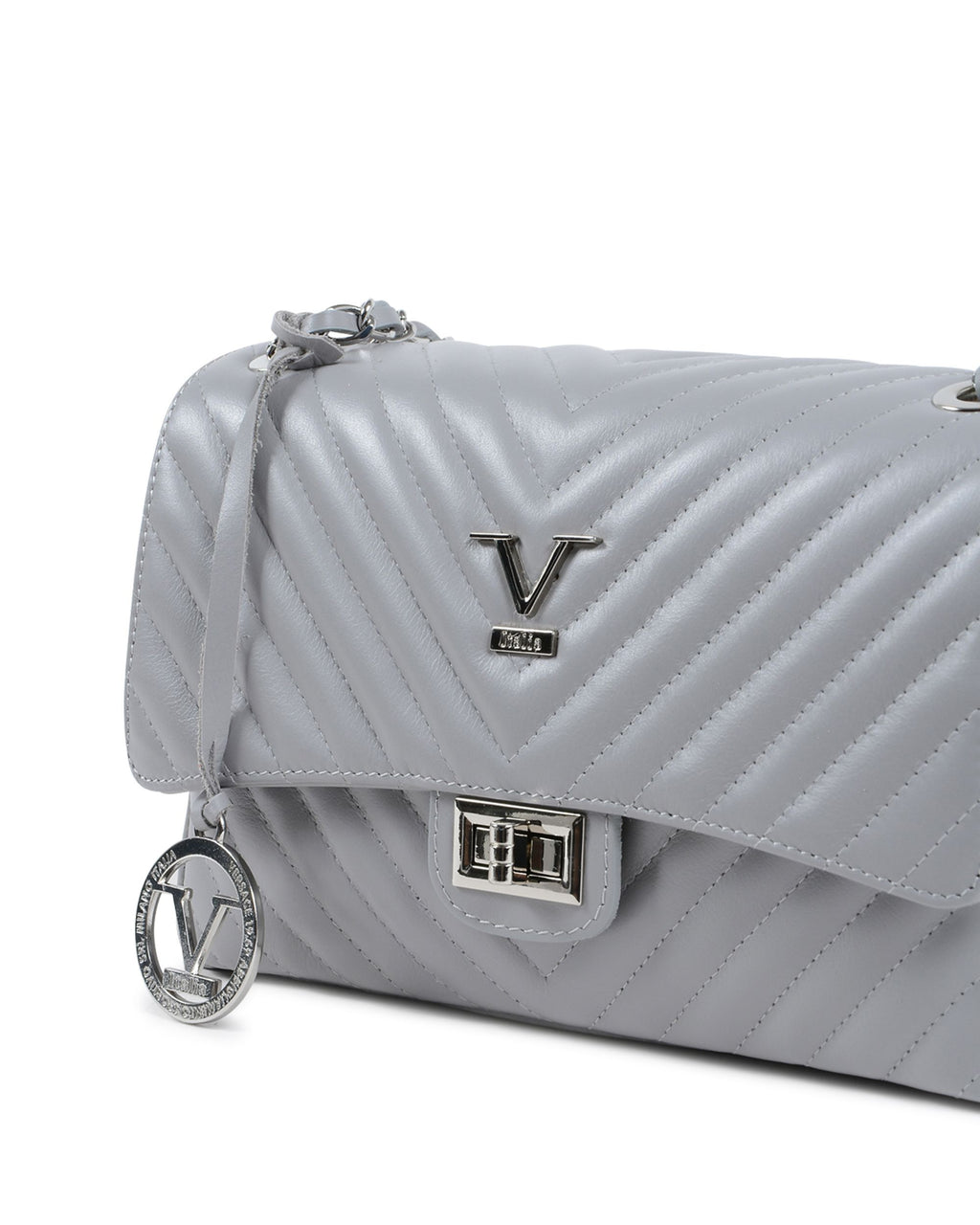 V Italia Womens Handbag Grey V0116 KID GRIGIO