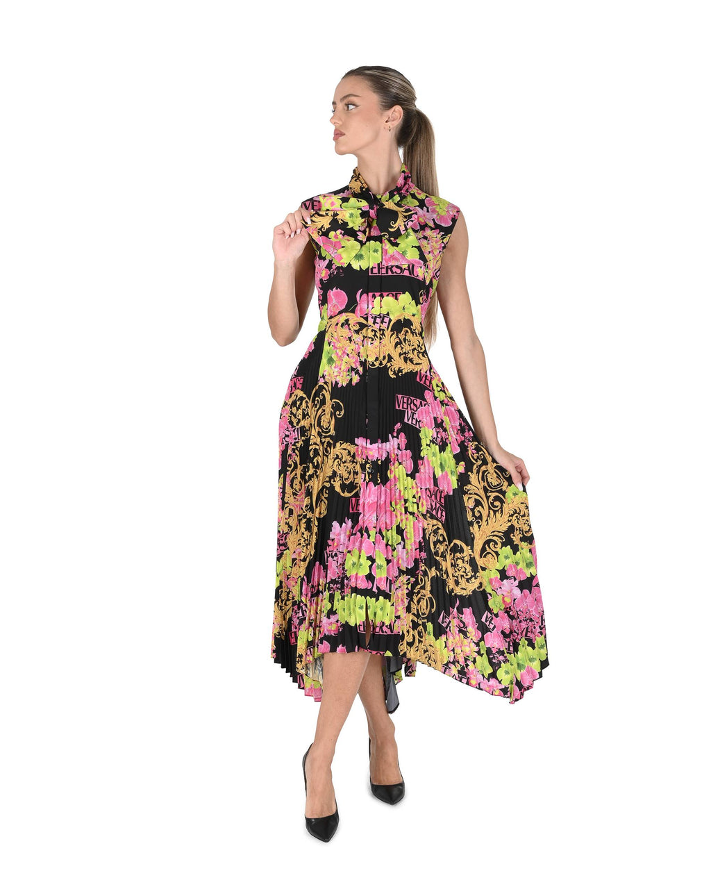 Versace Womens Dress 10091491A06641.5B100 8P2