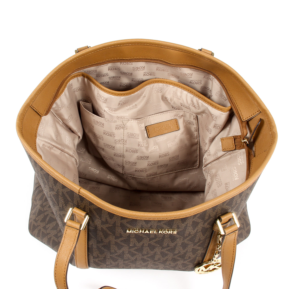 Michael Kors Womens Handbag SADY 35T7GD4T7B BRN ACORN