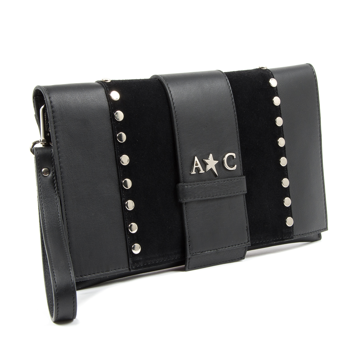 Bolso de mano para mujer Andrew Charles, color negro, CORY