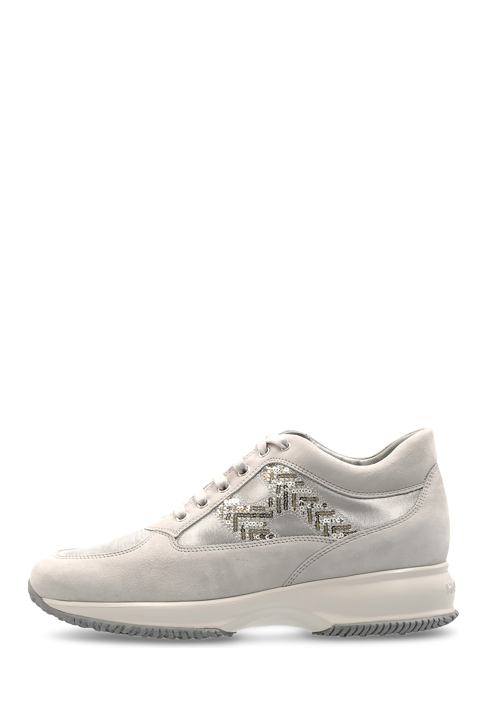 Hogan Womens Sneaker Silver Interactive HXW00N0G7703GZ001G