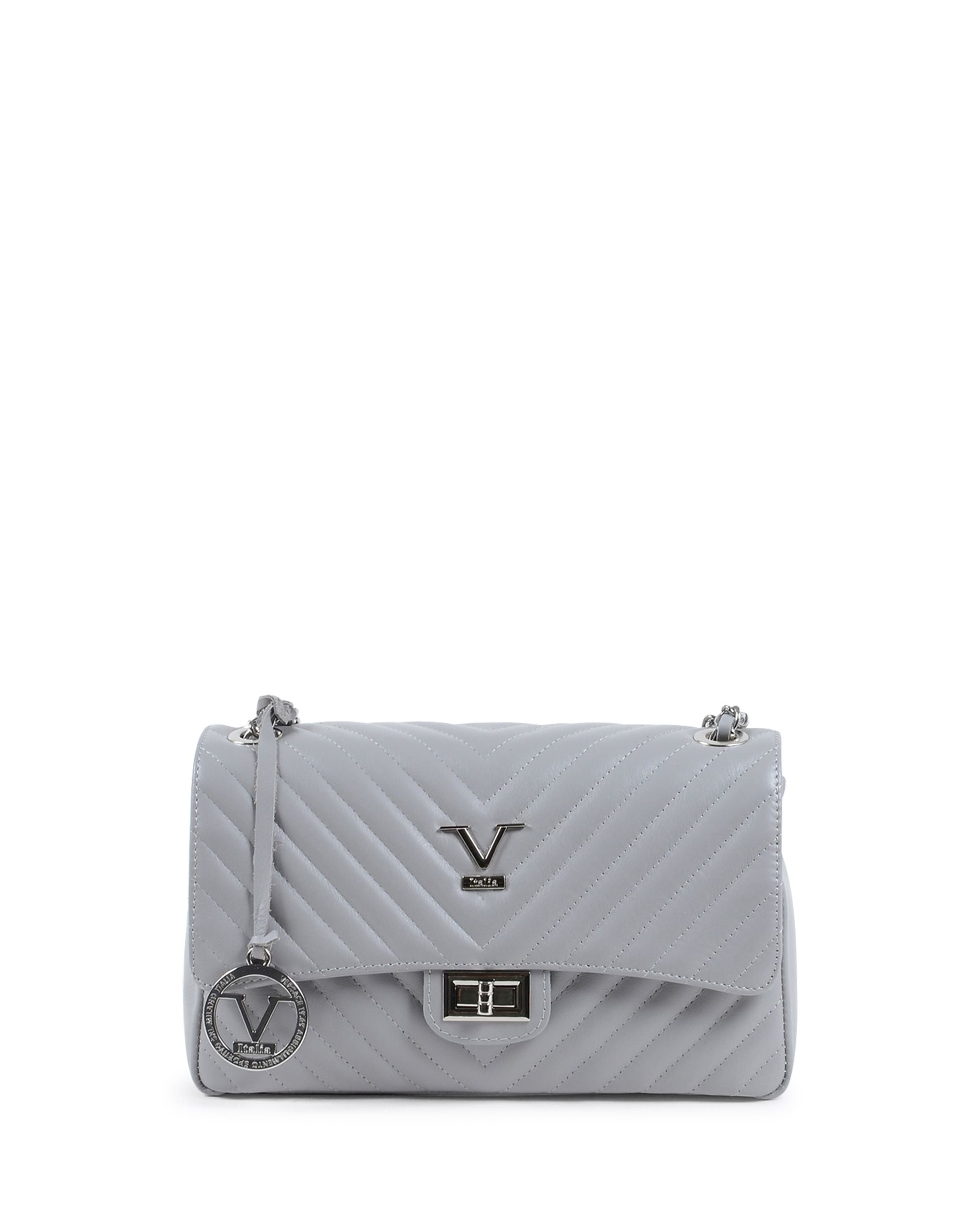 V Italia Womens Handbag Grey V0116 KID GRIGIO