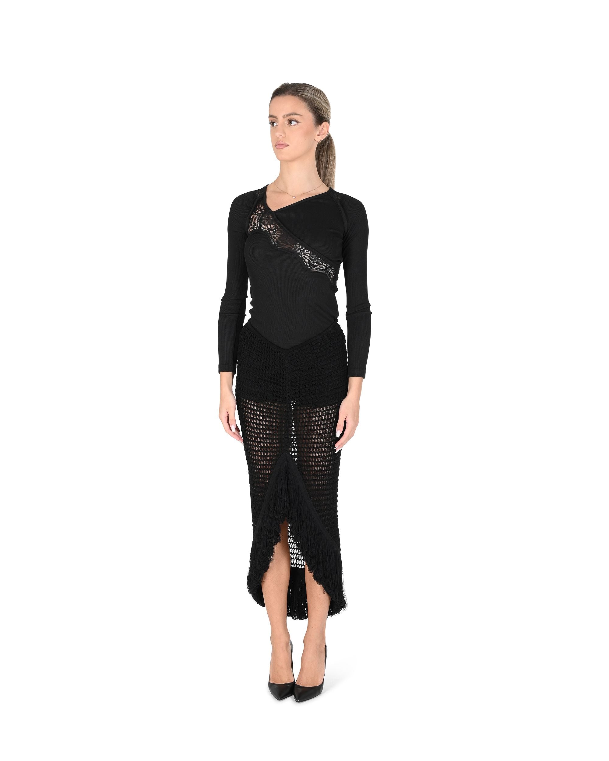 Falda Alaia para mujer AA9J22176M884 995 801