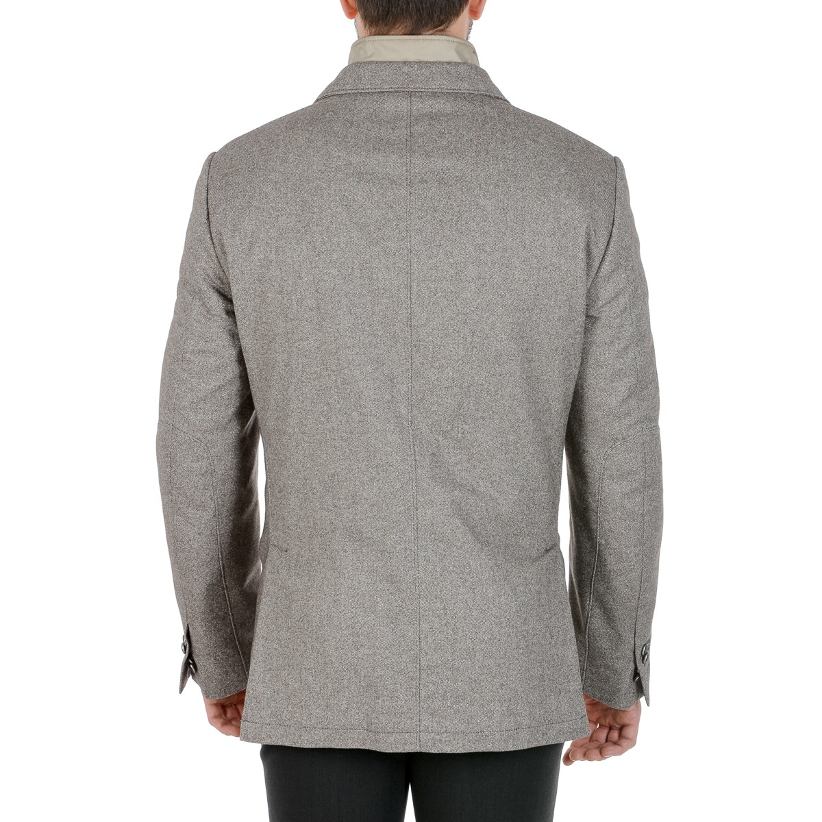 Corneliani Mens Jacket Long Sleeves Light Grey