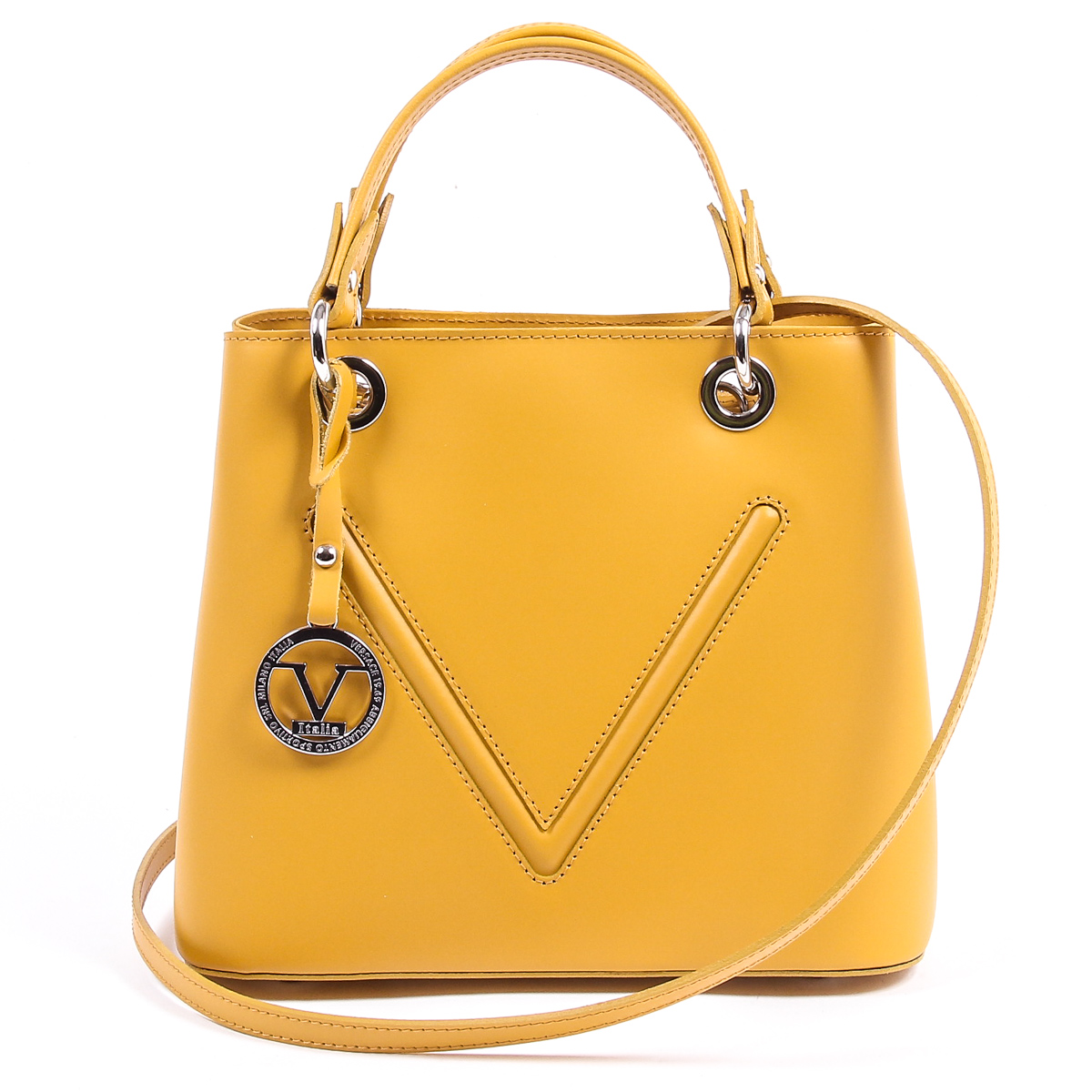 Bolso de mano para mujer V 1969 Italia V004-S RUGA SENAPE