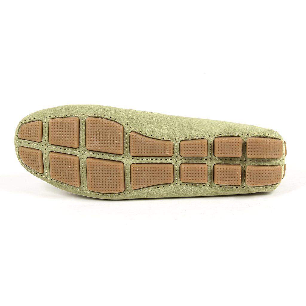 Mocasines V 1969 Italia para mujer, color verde TORINO