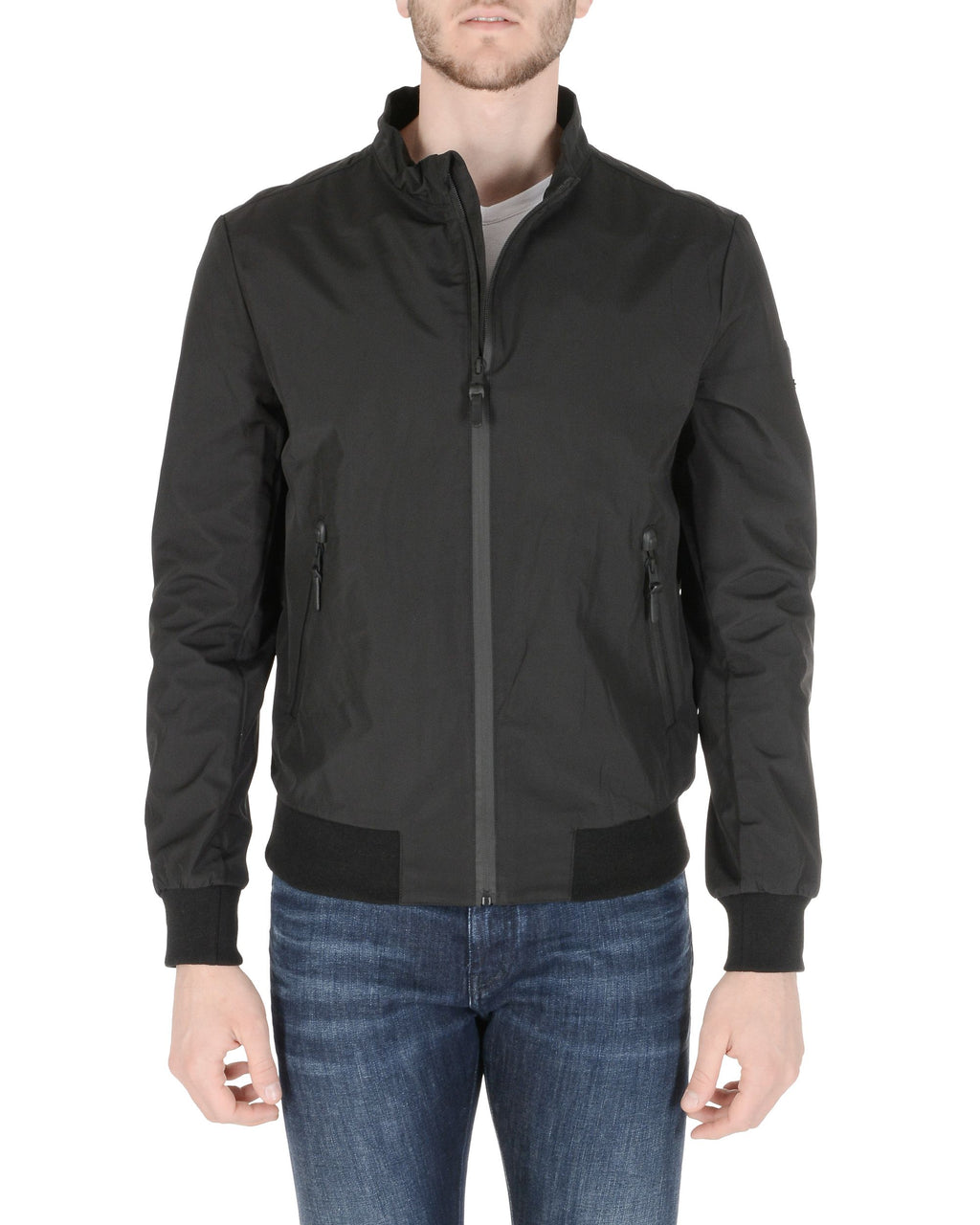 19V69 Italia Chaqueta para hombre negra GEORGE BLACK