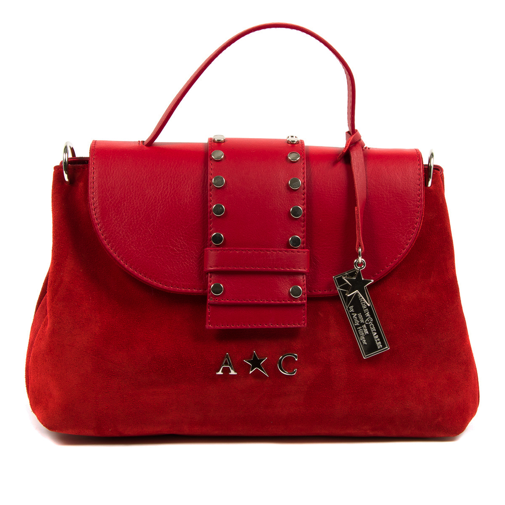 Bolso de mano para mujer Andrew Charles rojo ROSS