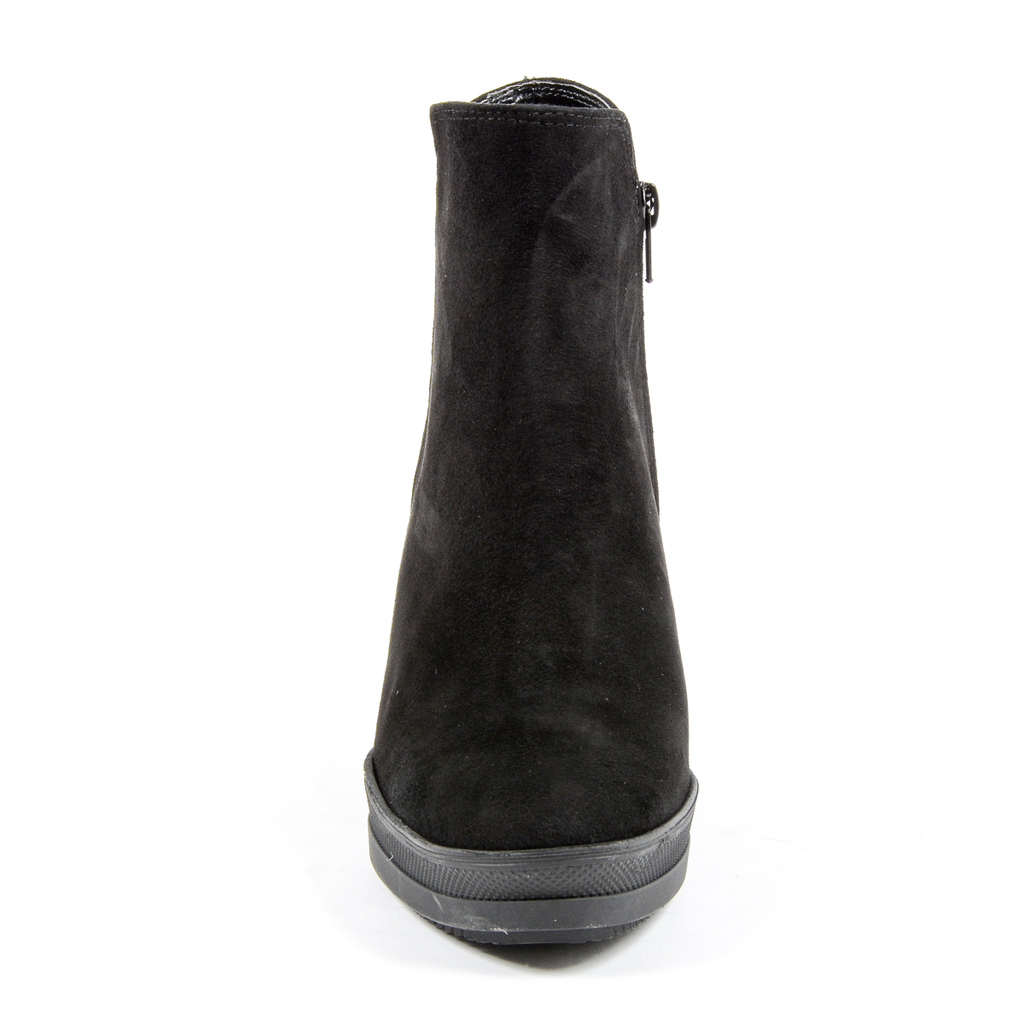 Andrew Charles Womens Heeled Ankle Boot Black SHERYL