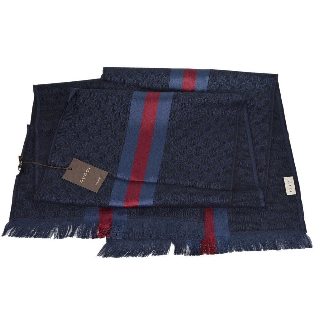 Bufanda Gucci para hombre 35x180 azul