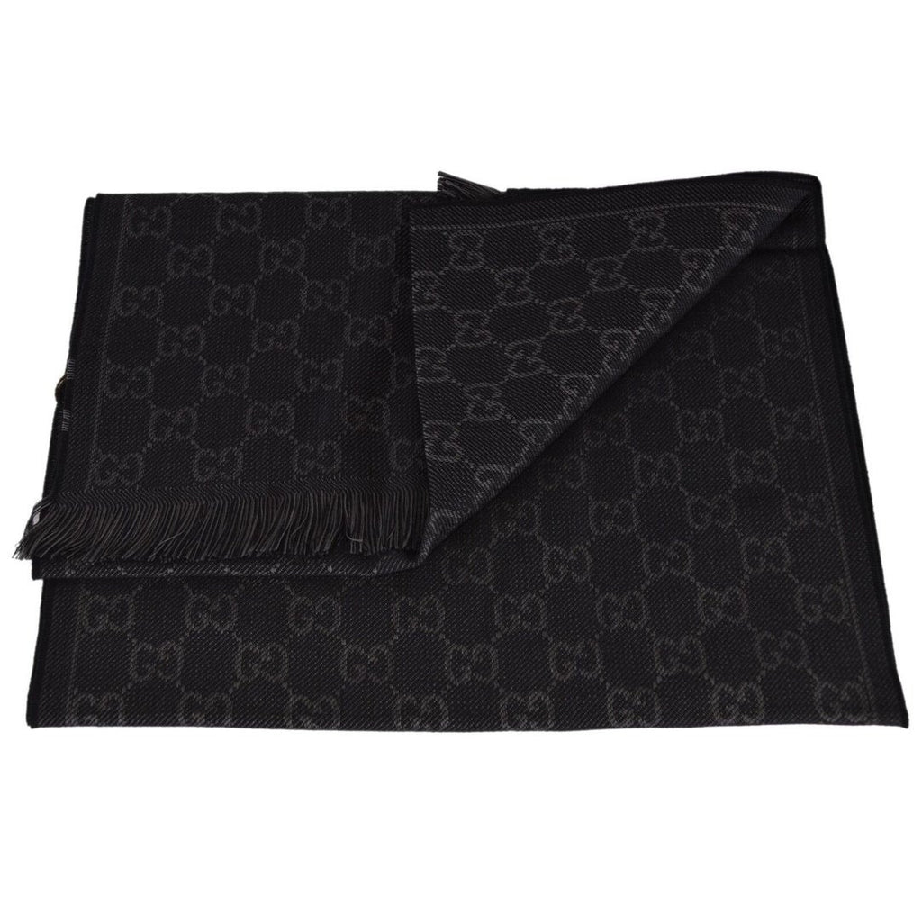 Bufanda Gucci para hombre 33x180 negra