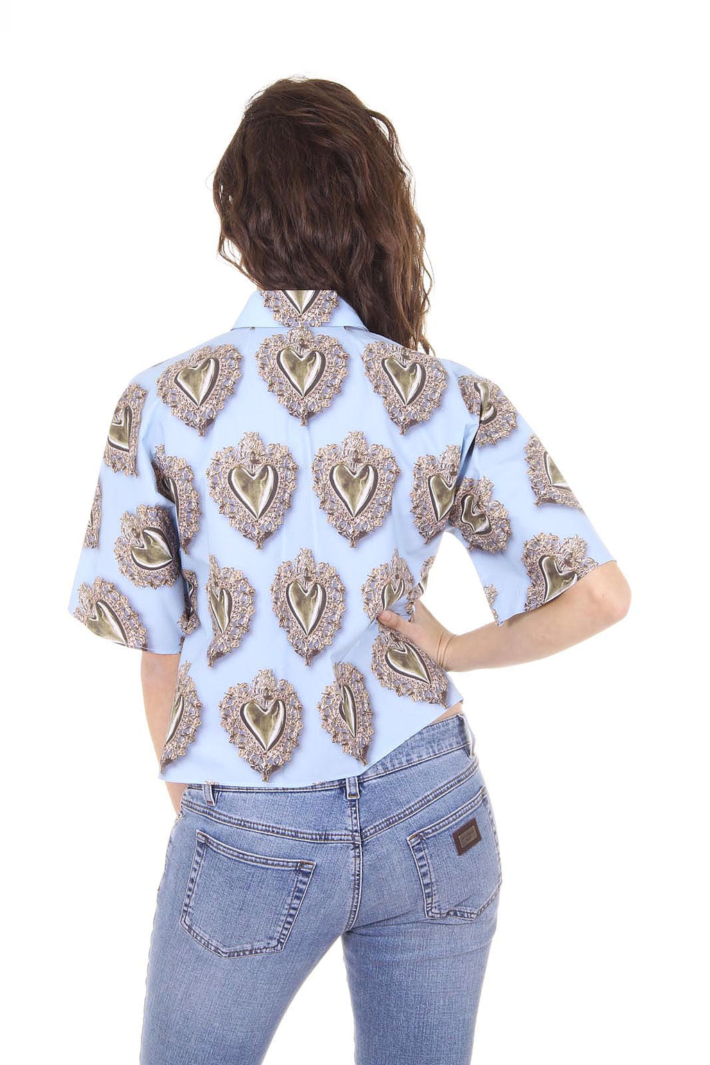 Camisa Dolce & Gabbana de manga corta para mujer F5F27T FS5ST X0800