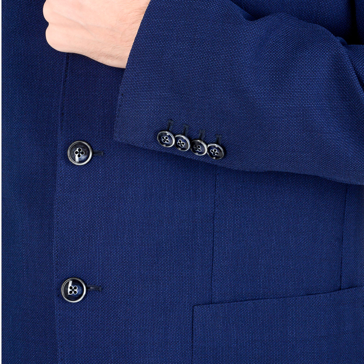 Chaqueta Barba Napoli para hombre de manga larga azul