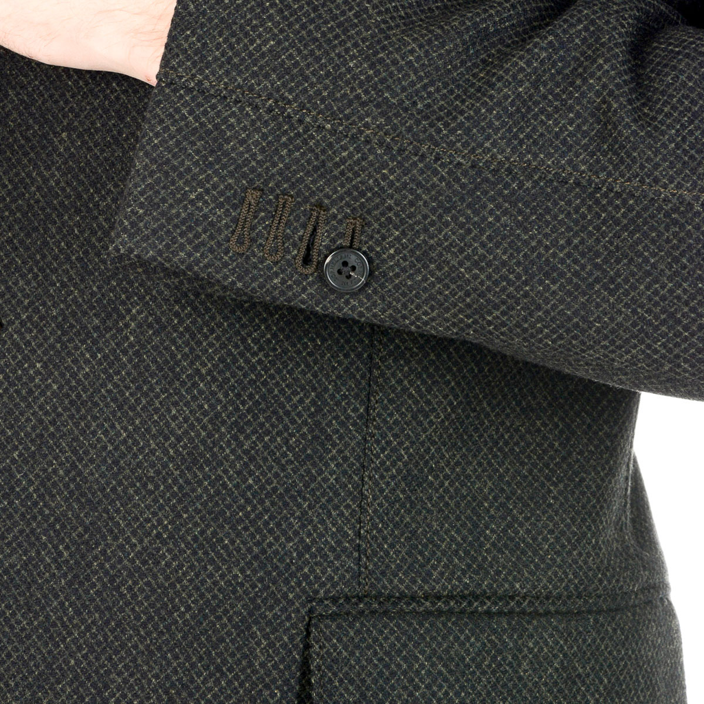 Corneliani Mens Jacket Long Sleeves Dark Grey