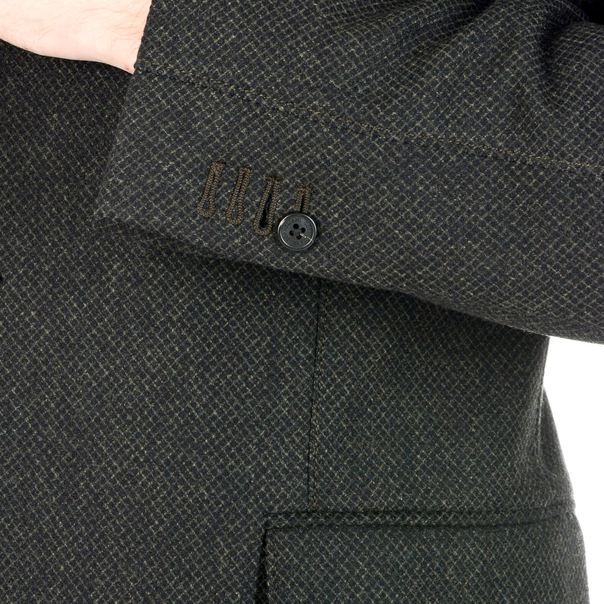 Corneliani Mens Jacket Long Sleeves Dark Grey