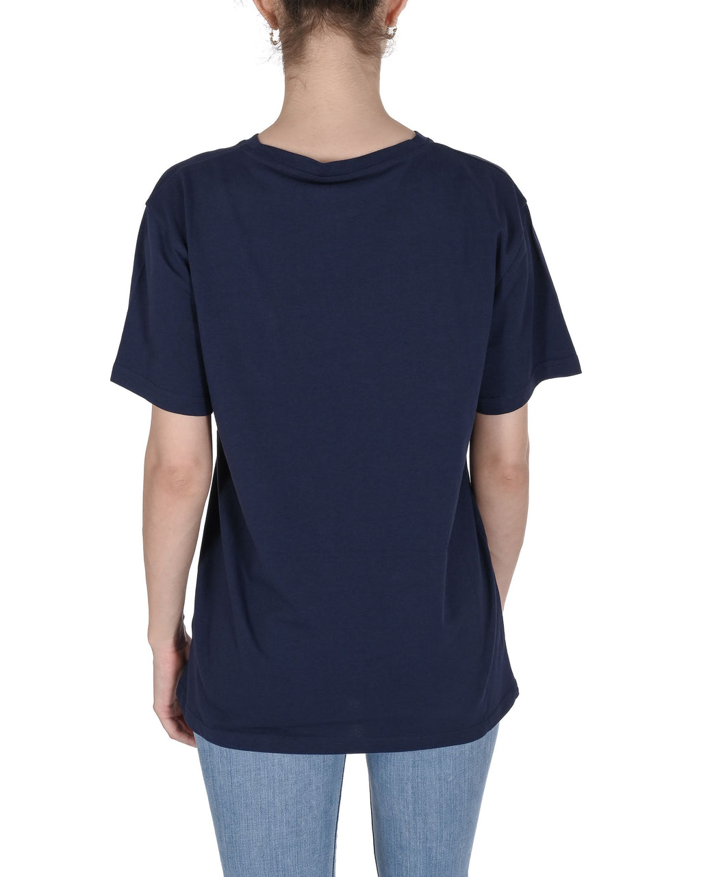 19V69 Italia Womens Basic T-Shirt VSC1WTS01 NAVY