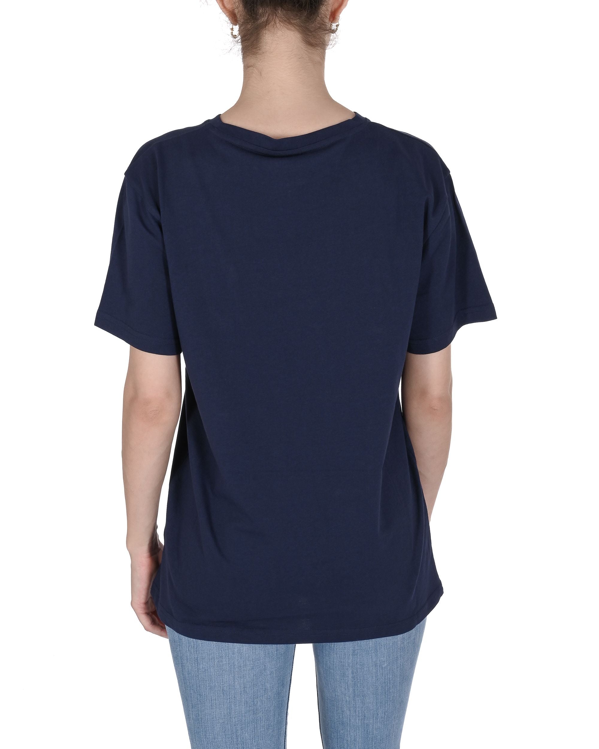 19V69 Italia Womens Basic T-Shirt VSC1WTS01 NAVY