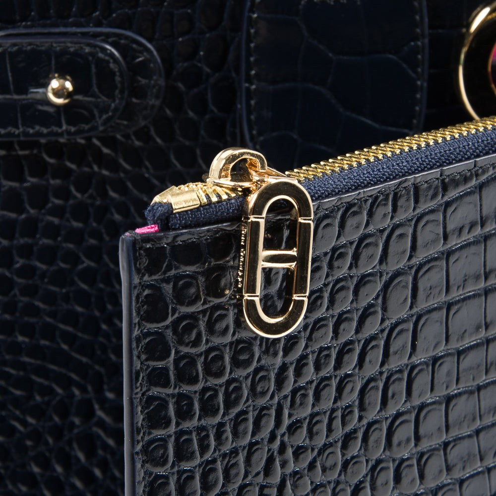 Bolso grande azul Verona Cocco