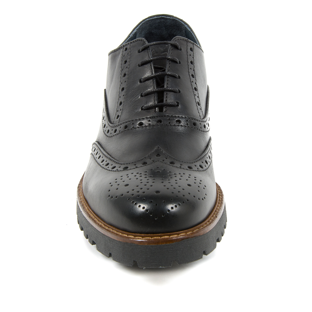 Zapatos brogue negros para hombre de Andrew Charles LUIS