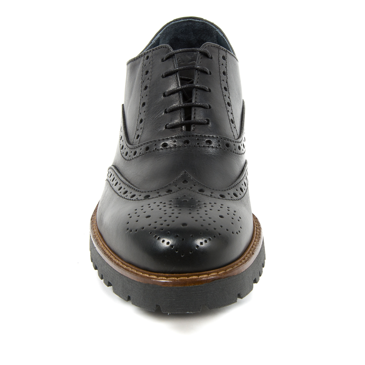 Zapatos brogue negros para hombre de Andrew Charles LUIS
