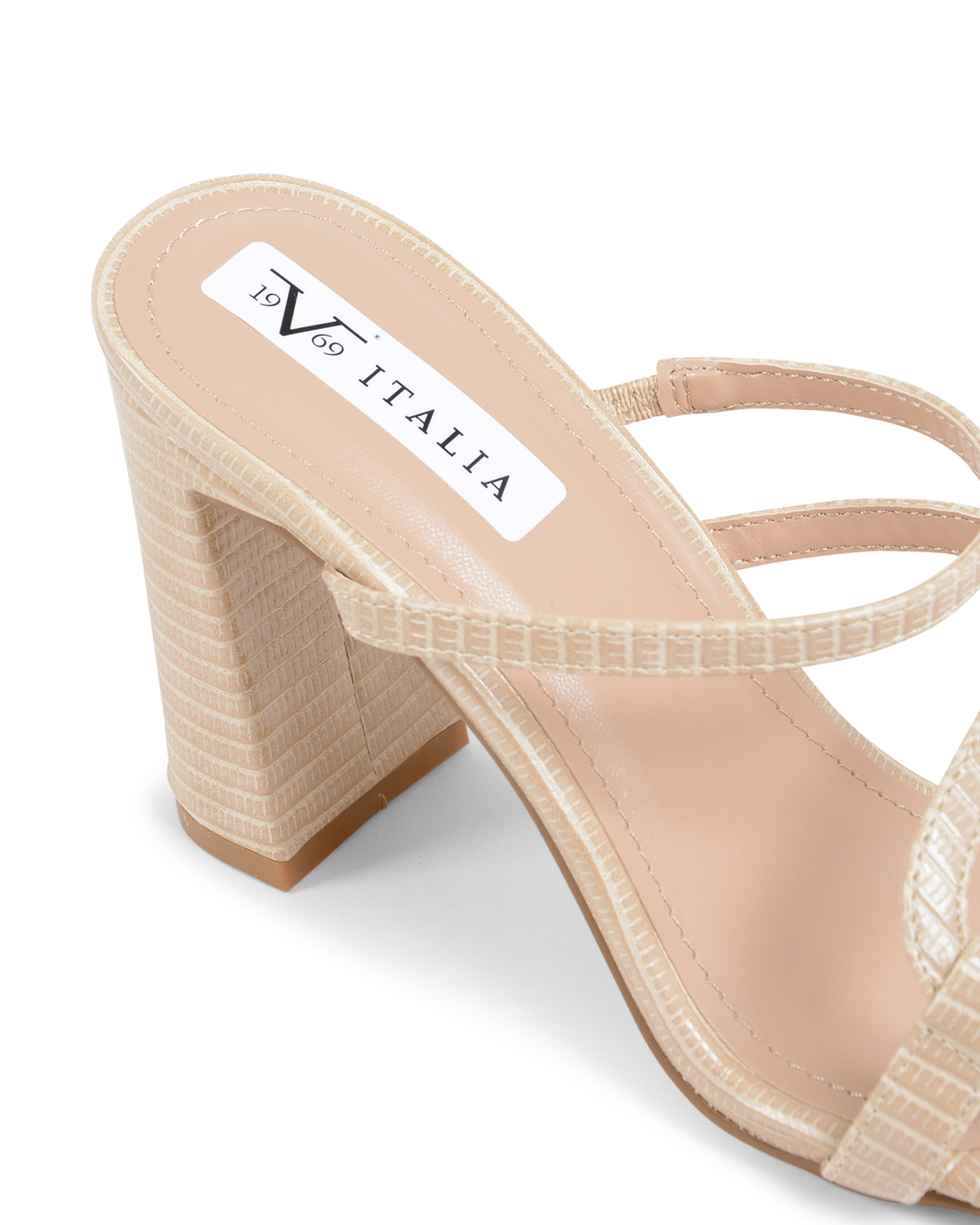 19V69 Italia Sandalia tipo mule para mujer Beige V61 BEIGE