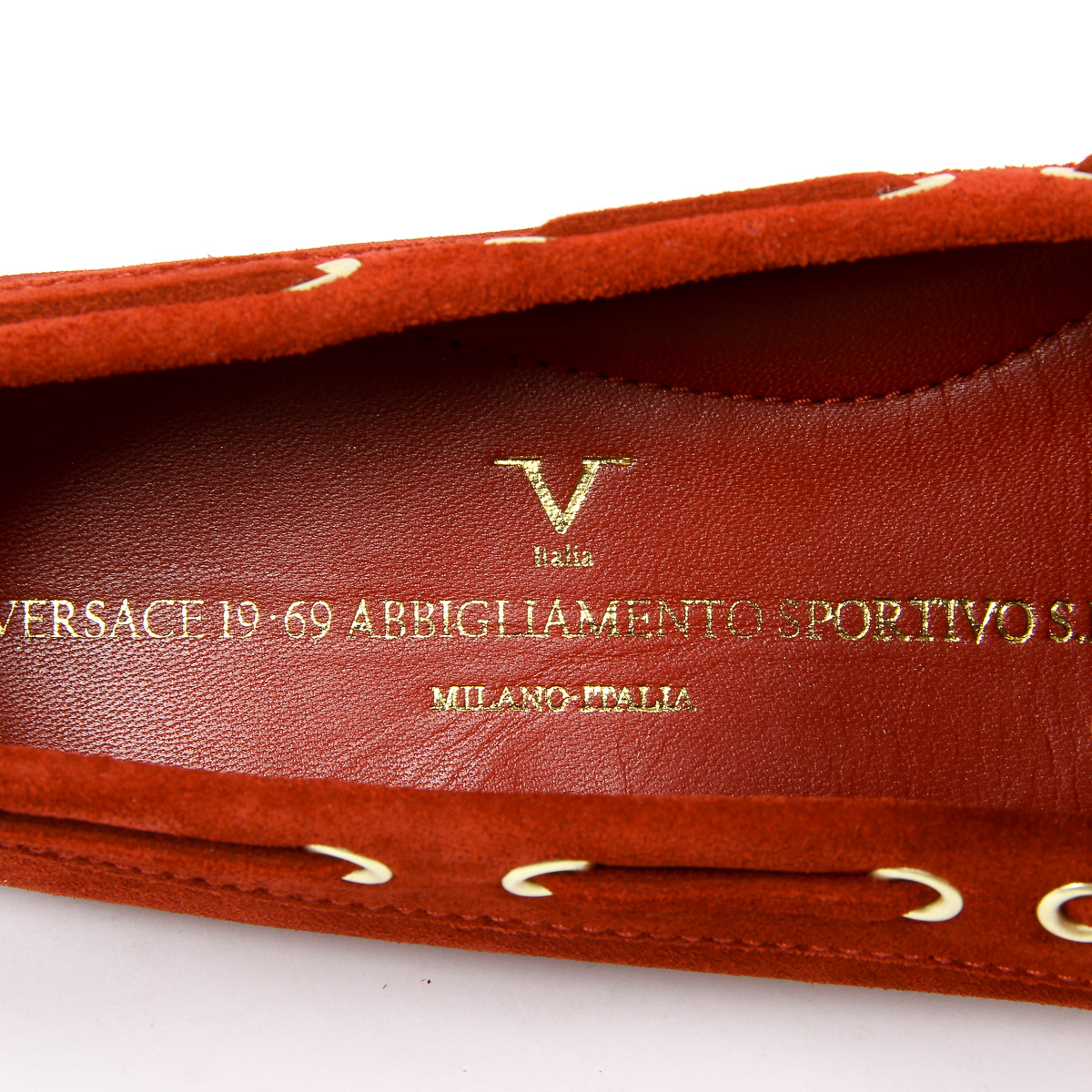 Mocasín para mujer V 1969 Italia rojo PISA