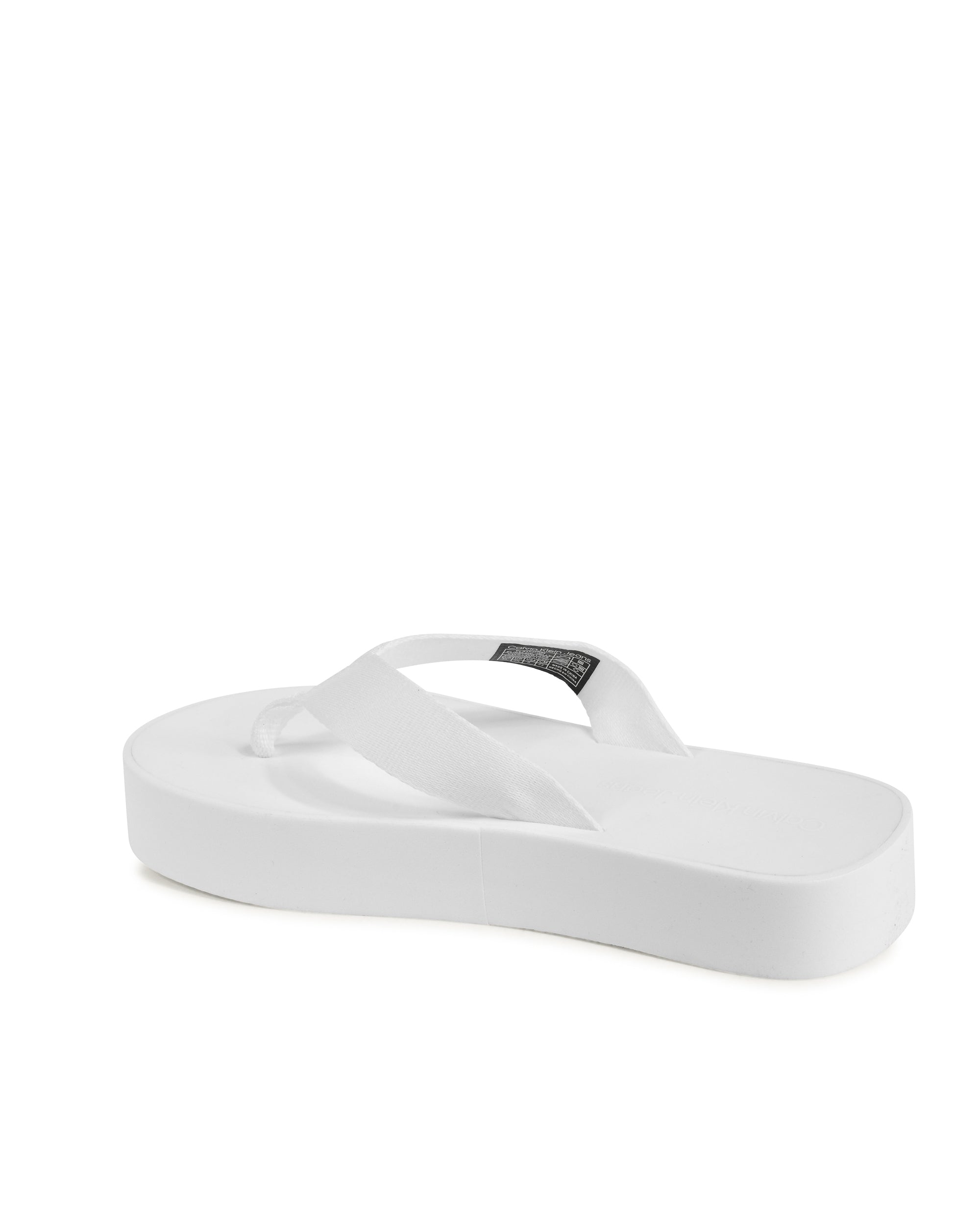Chanclas Calvin Klein para mujer blancas YW0YW01398YBR