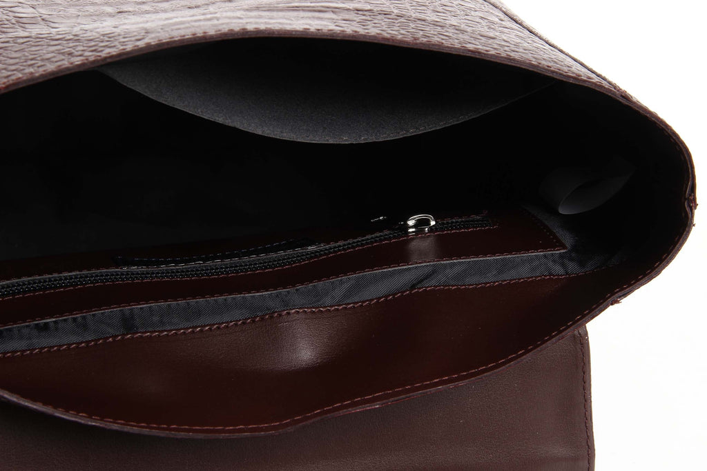 Bolso de mano para mujer V 1969 Italia ARC01 MOIRA COCCO BORDEAUX