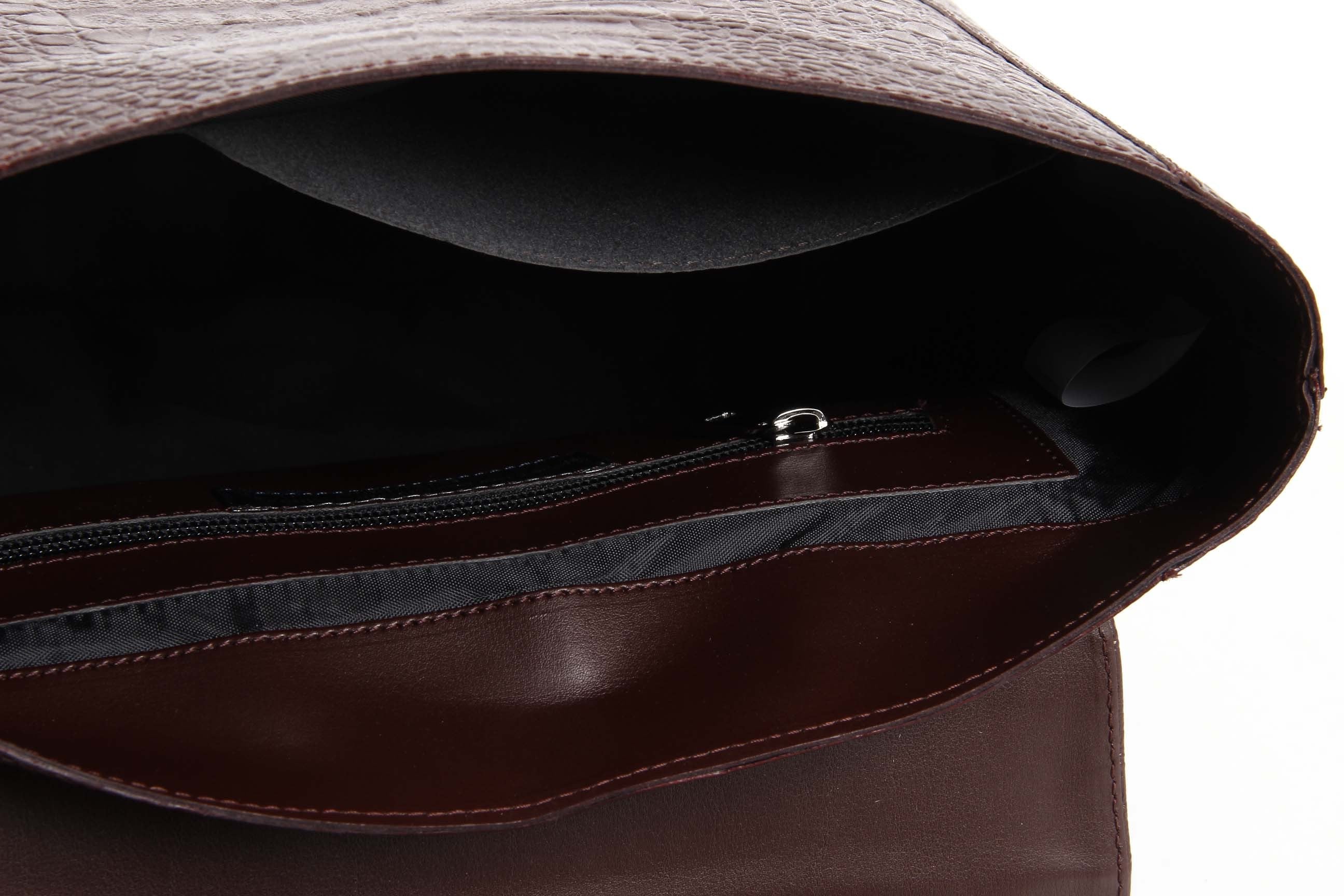 Bolso de mano para mujer V 1969 Italia ARC01 MOIRA COCCO BORDEAUX