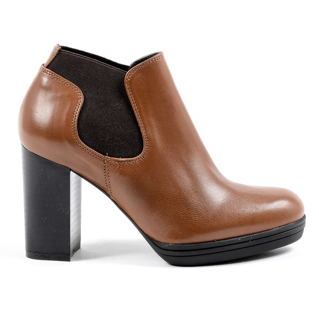 V 1969 Italia - Botines de tacón para mujer, color marrón, GRACY