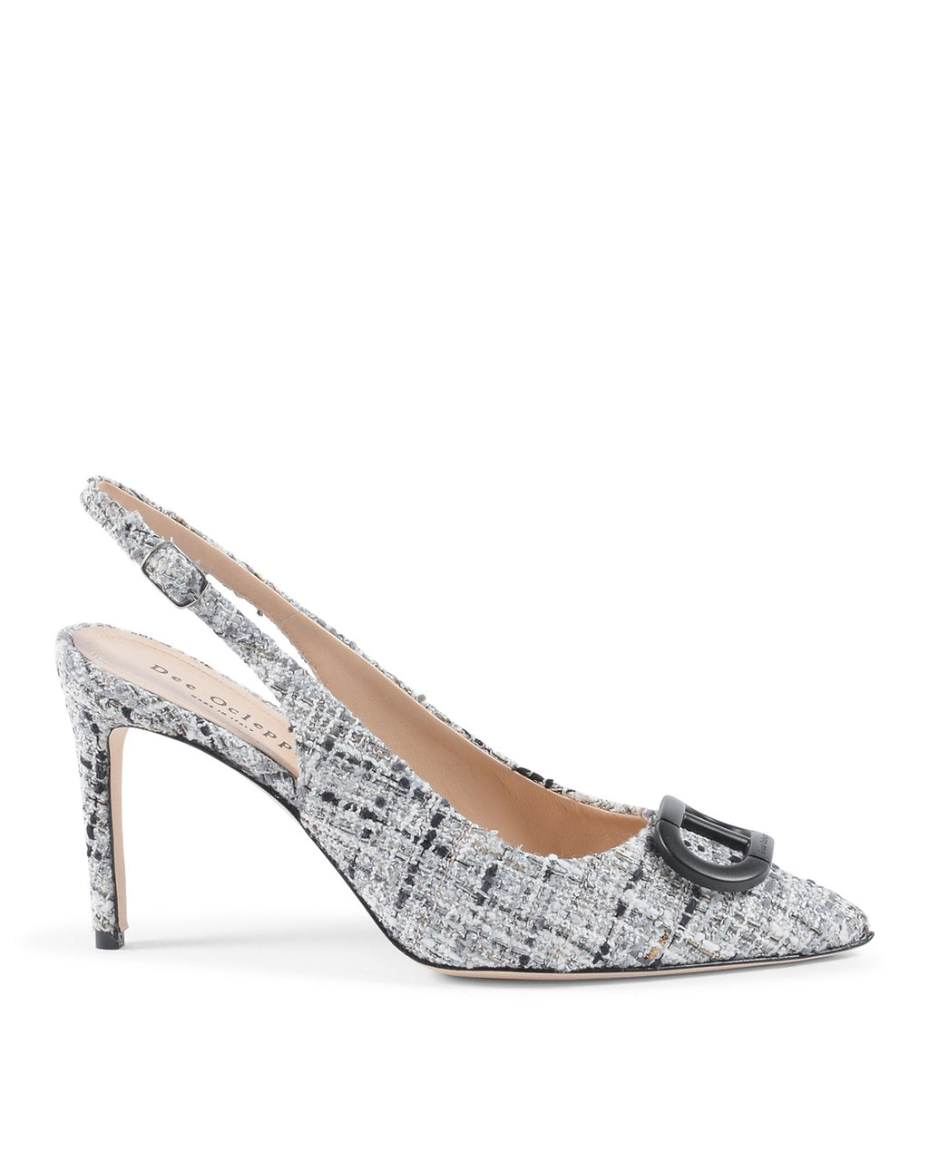 Slinky Boucle Slingback - Negro