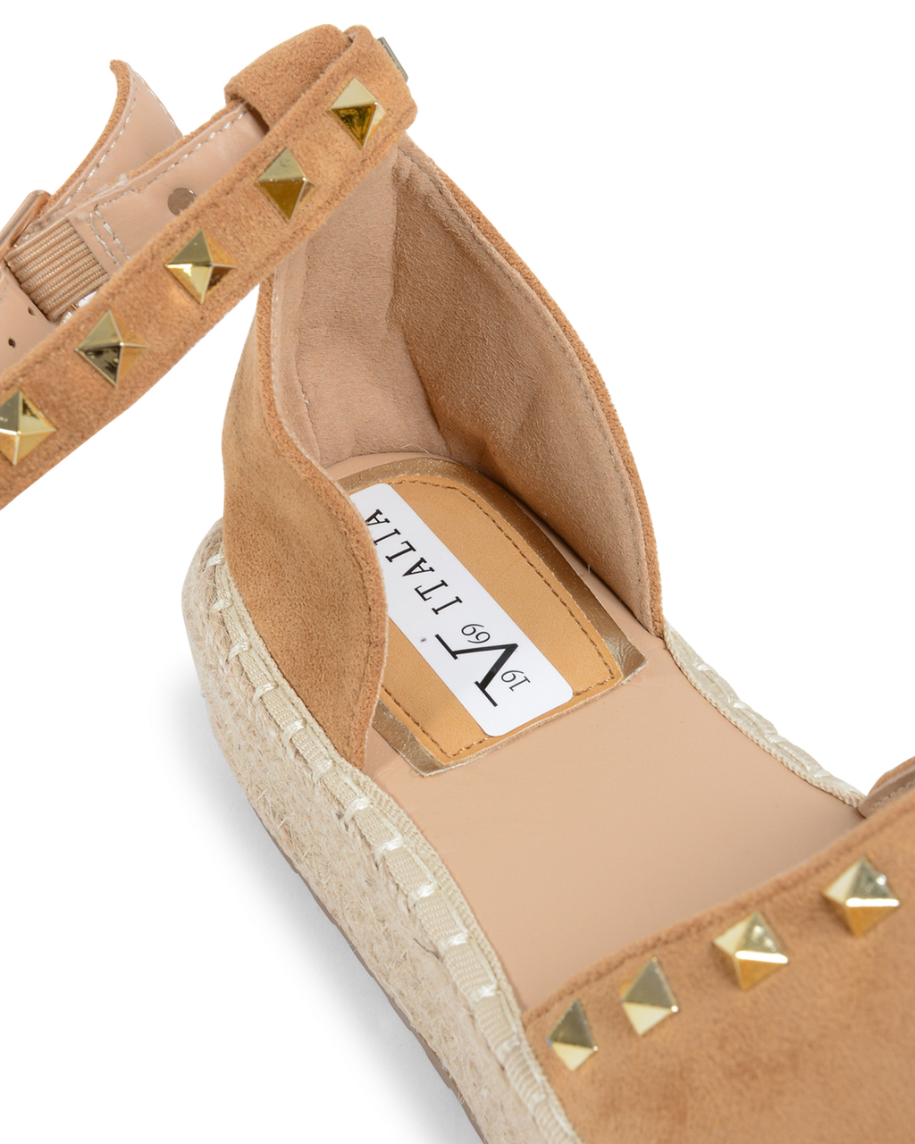 19V69 Italia Alpargatas de plataforma para mujer Camel V29 CAMEL