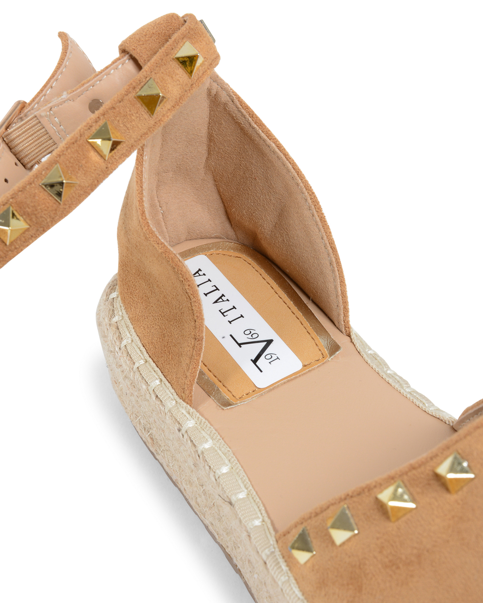 19V69 Italia Alpargatas de plataforma para mujer Camel V29 CAMEL