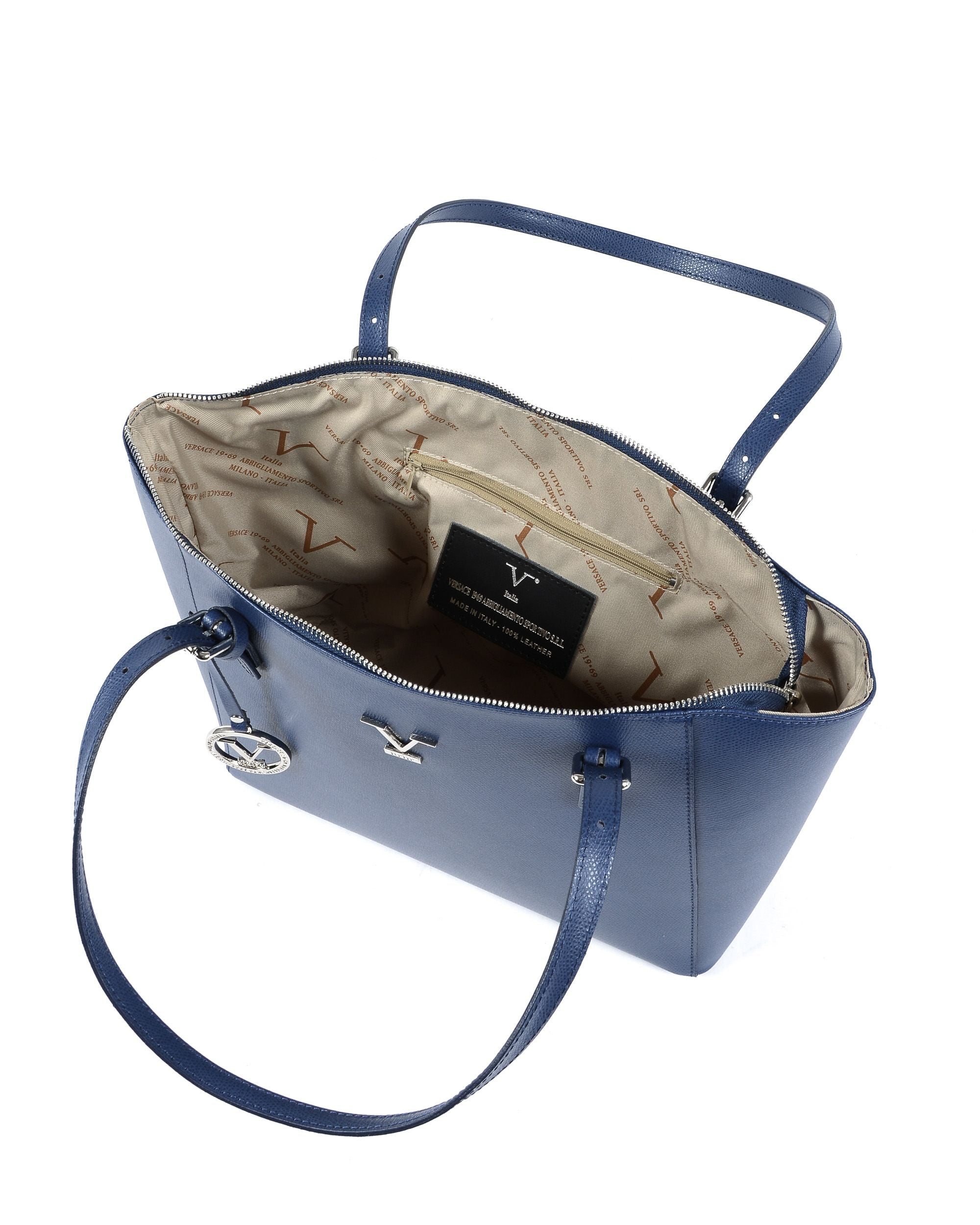 Bolso de hombro para mujer V Italia Azul V09 PALMELLATO BLUE JEANS