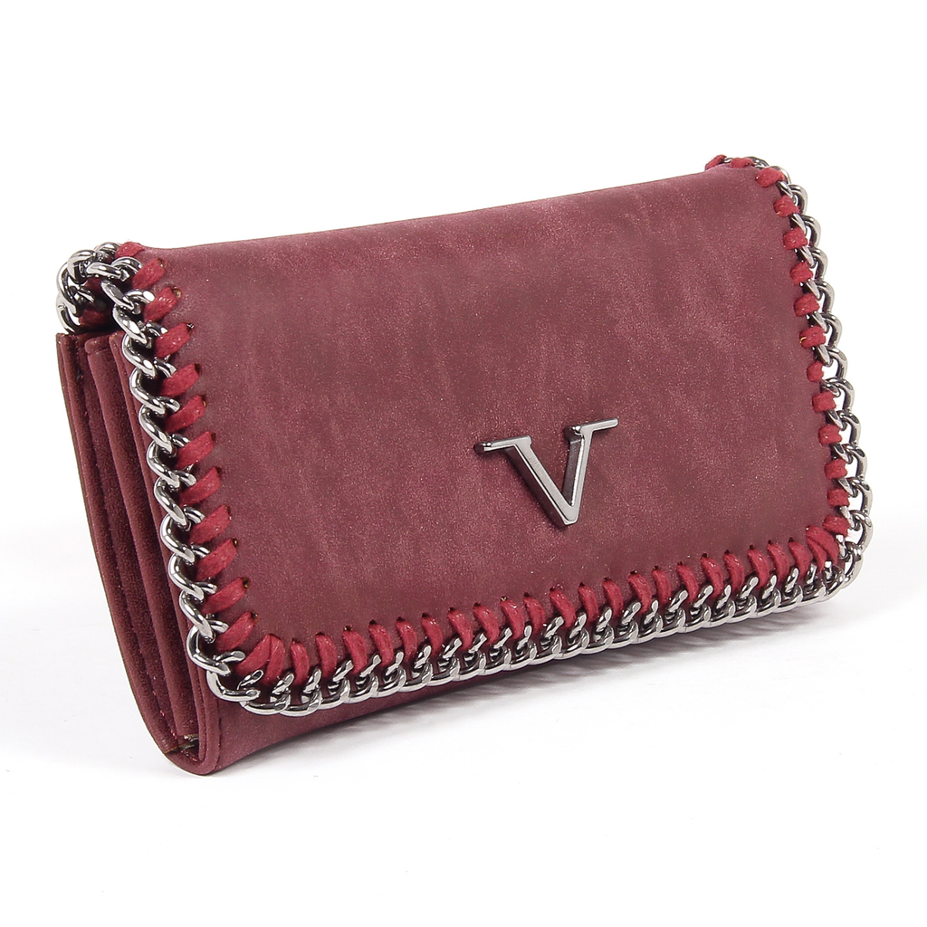 V 1969 Italia Monedero de mujer rojo oscuro VENUS