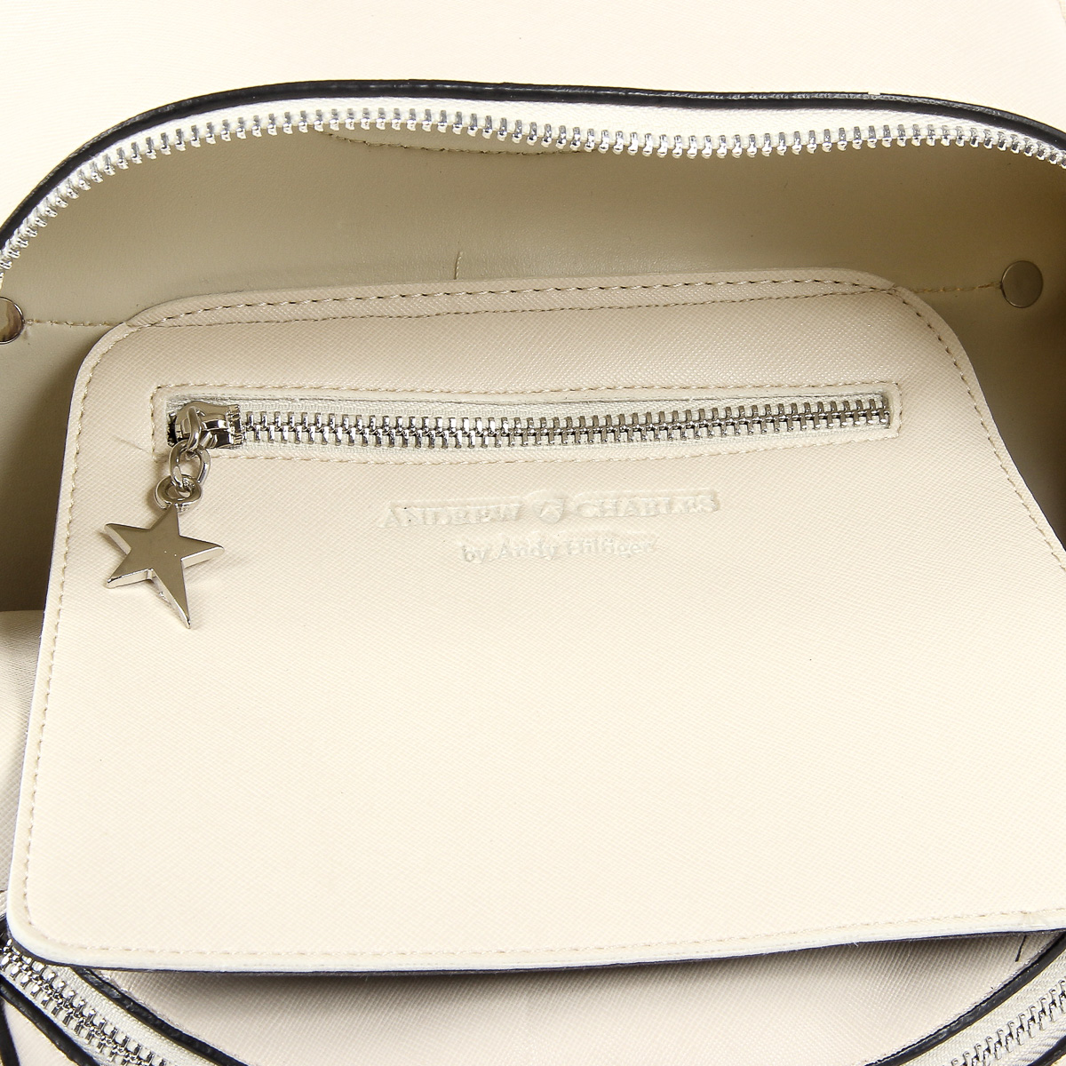 Andrew Charles Womens Backpack Beige NAOMI