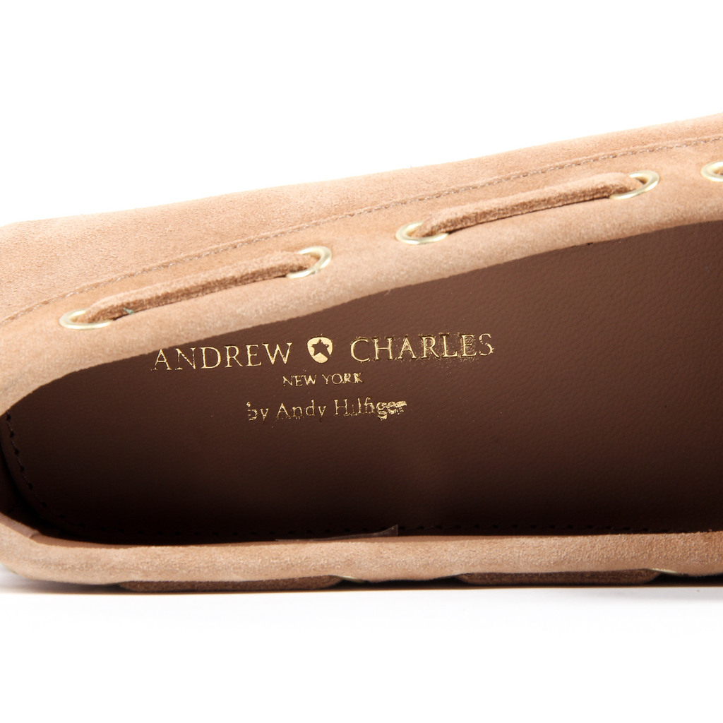Mocasín Andrew Charles para mujer en color camello CAMILLA