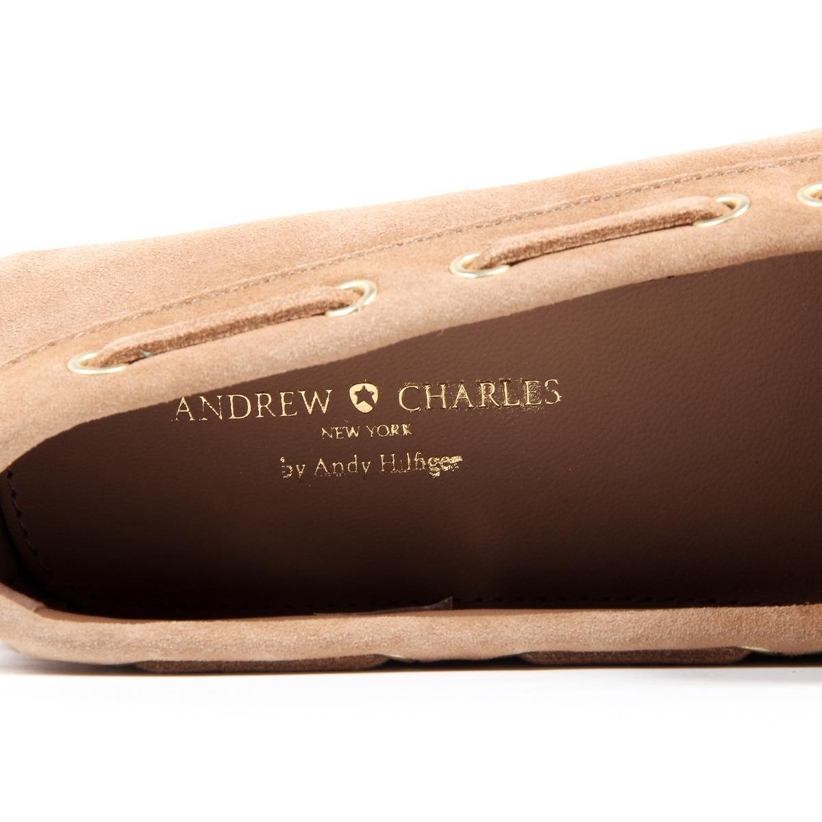 Mocasín Andrew Charles para mujer en color camello CAMILLA