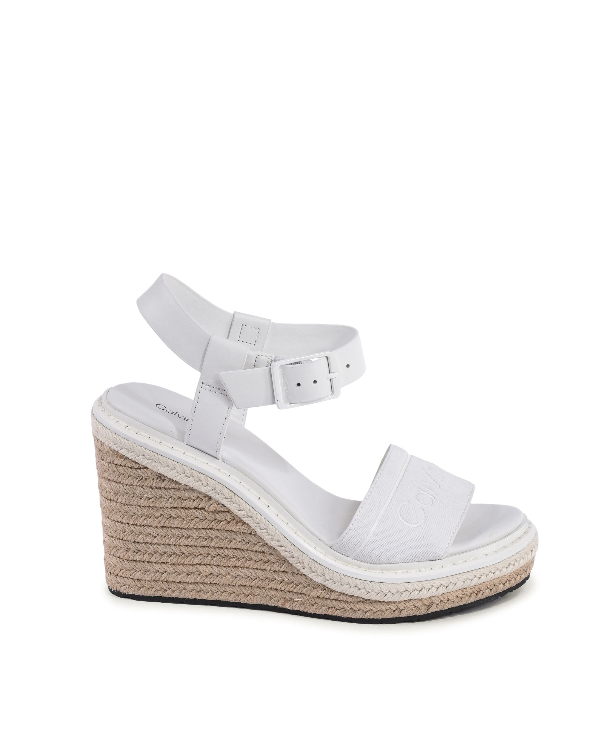Sandalias Calvin Klein para mujer BLANCAS HW0HW02050YBR