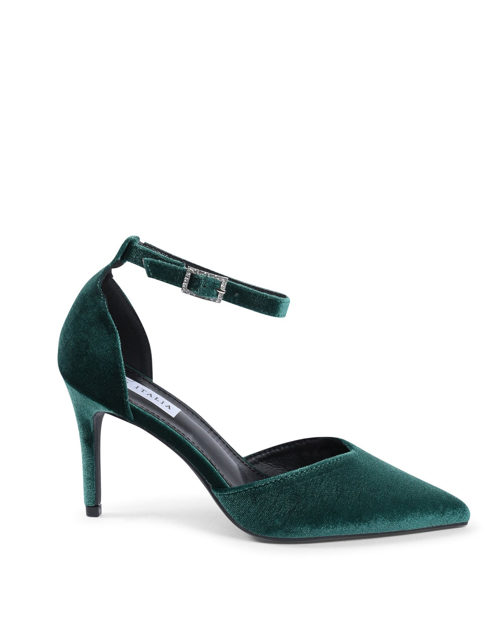 19V69 Italia - Zapatos de salón con tira al tobillo para mujer, color verde, F0110 VERDE