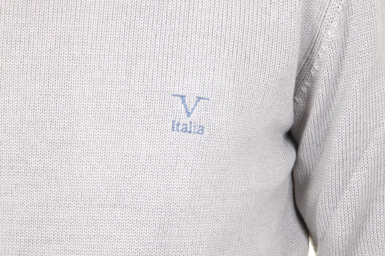 V 1969 Italia jersey cuello redondo hombre 9802 GIROCOLLO GRIGIO MEDIO