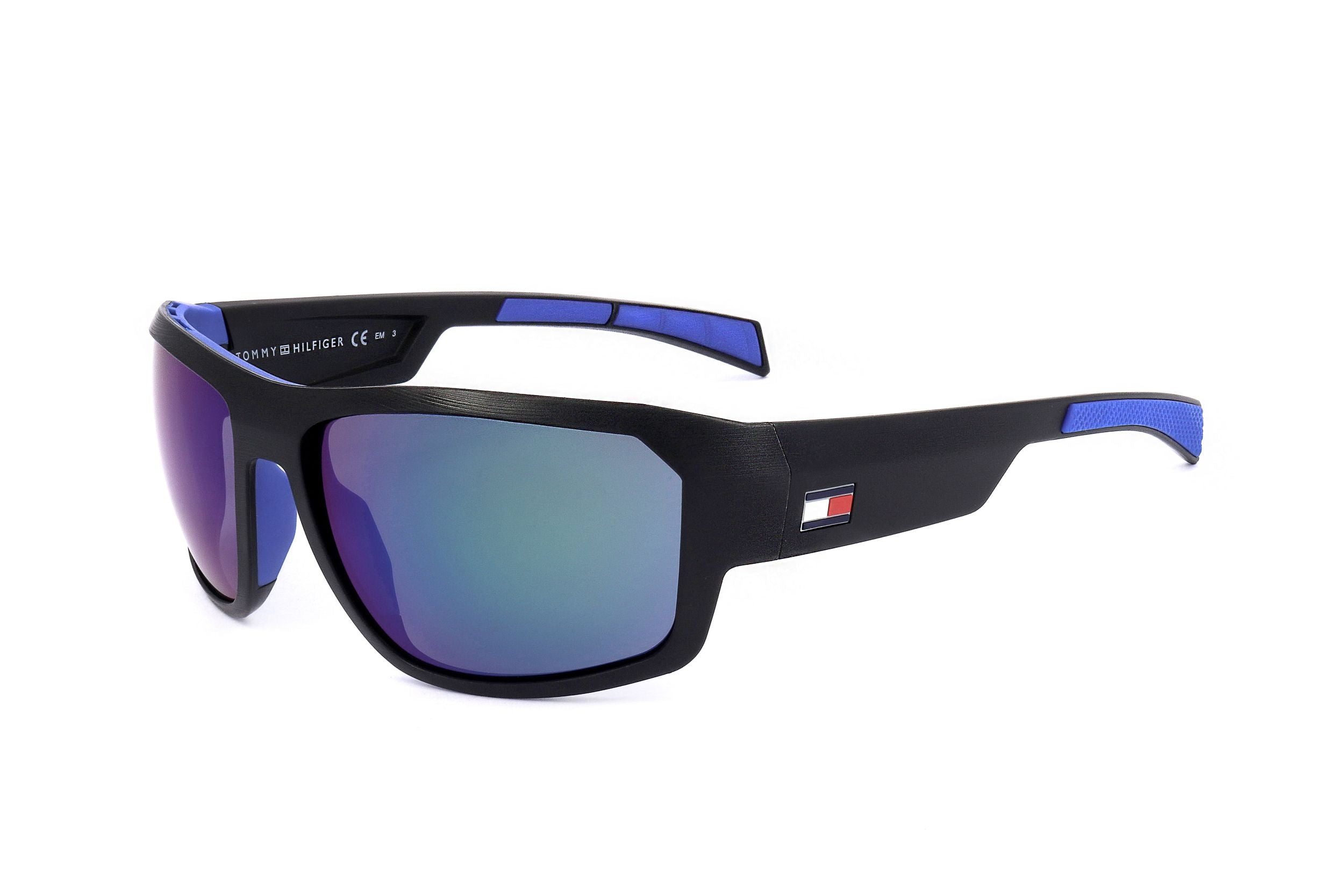 Gafas de sol Tommy Hilfiger para hombre TH 1722 S 0VK 61 16 125 NEGRO MATE AZUL