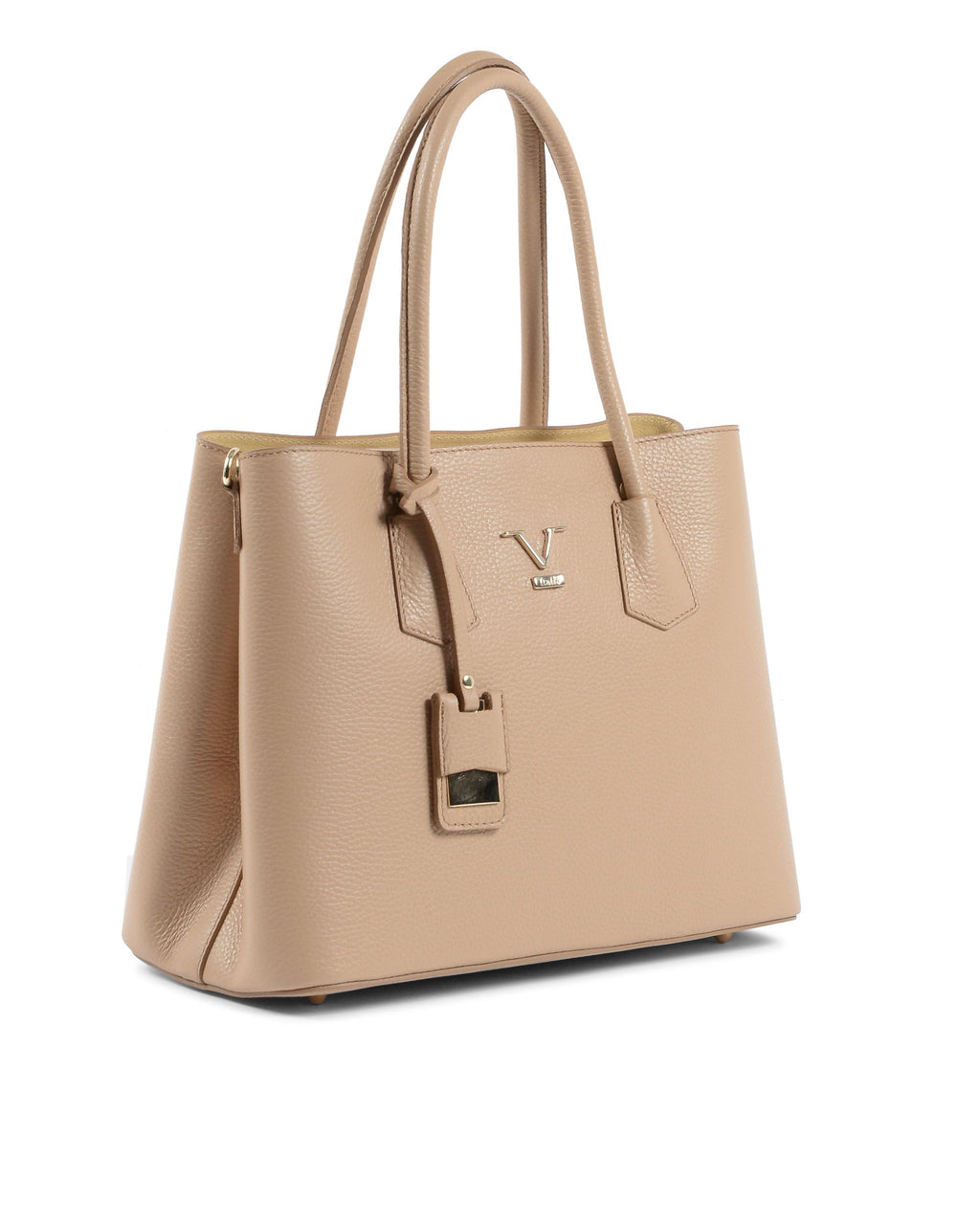 V Italia Womens Handbag Beige 10510 DOLLARO SABBIA