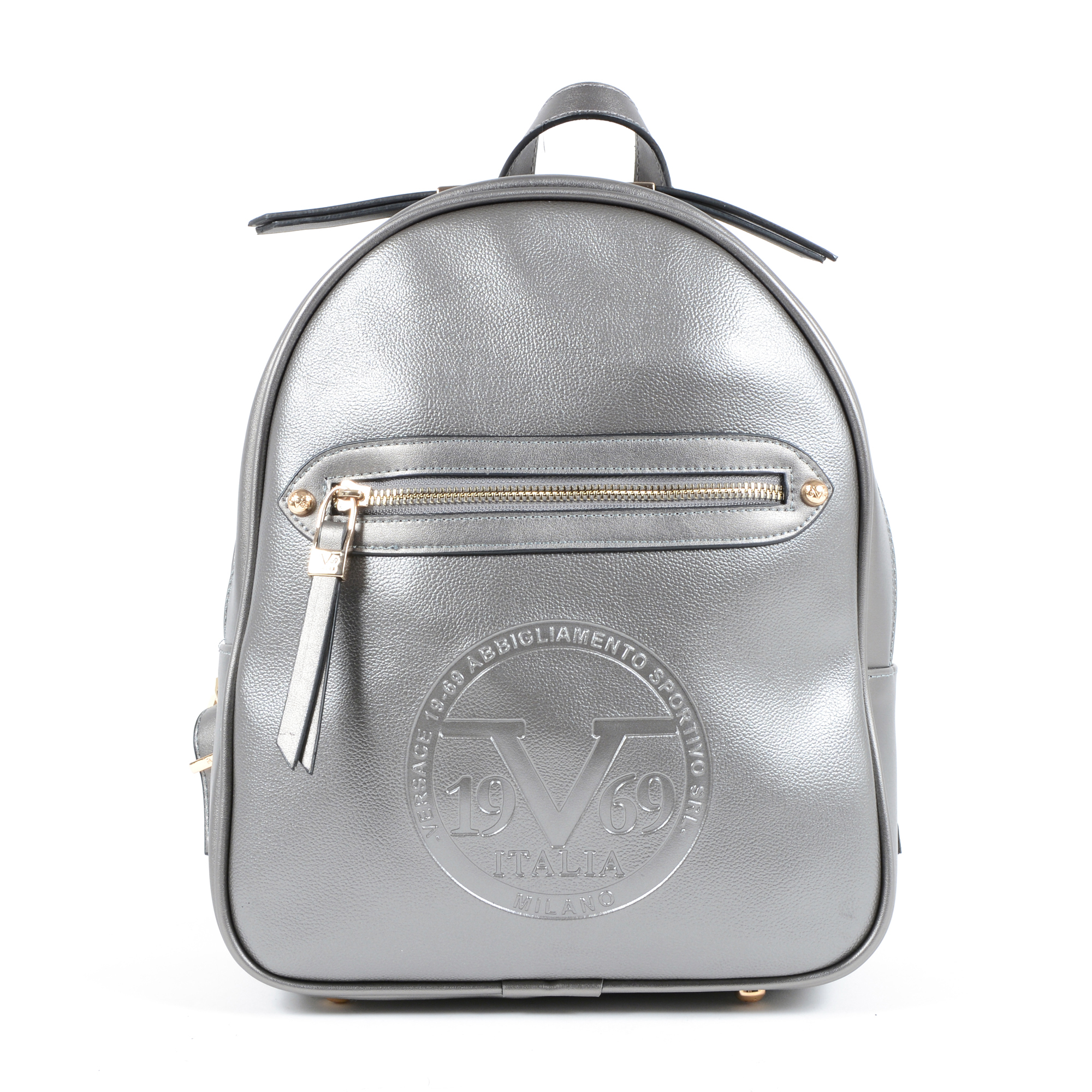 V 1969 Italia Womens Backpack Silver SANTORINI
