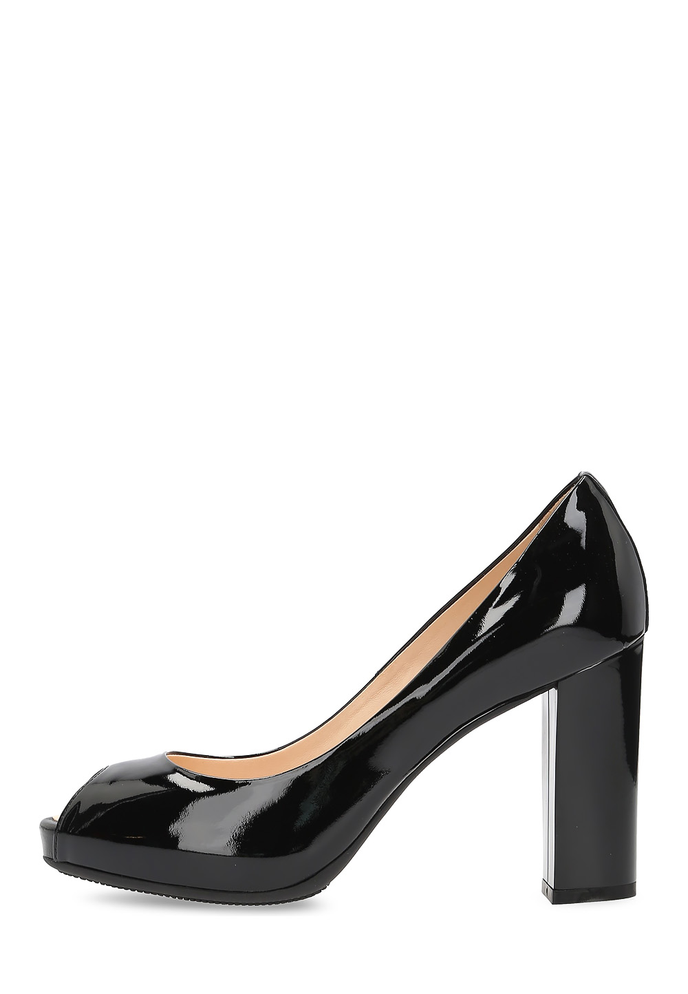 Zapatos de salón Hogan para mujer con punta abierta, negros, HXW2040G990OOW0B999