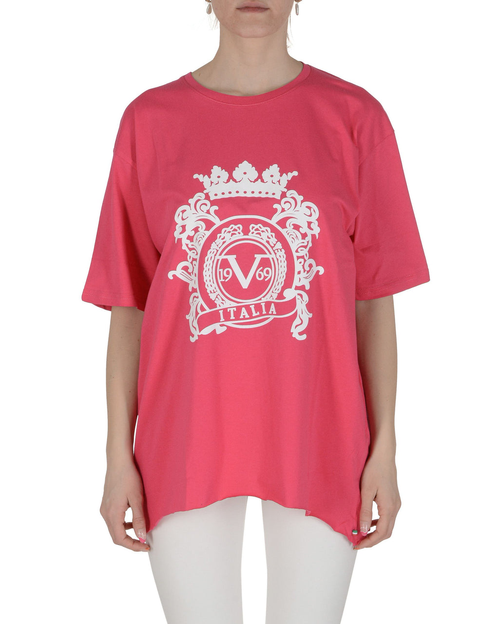 19V69 Italia Camiseta de mujer fucsia SMILE FUXIA