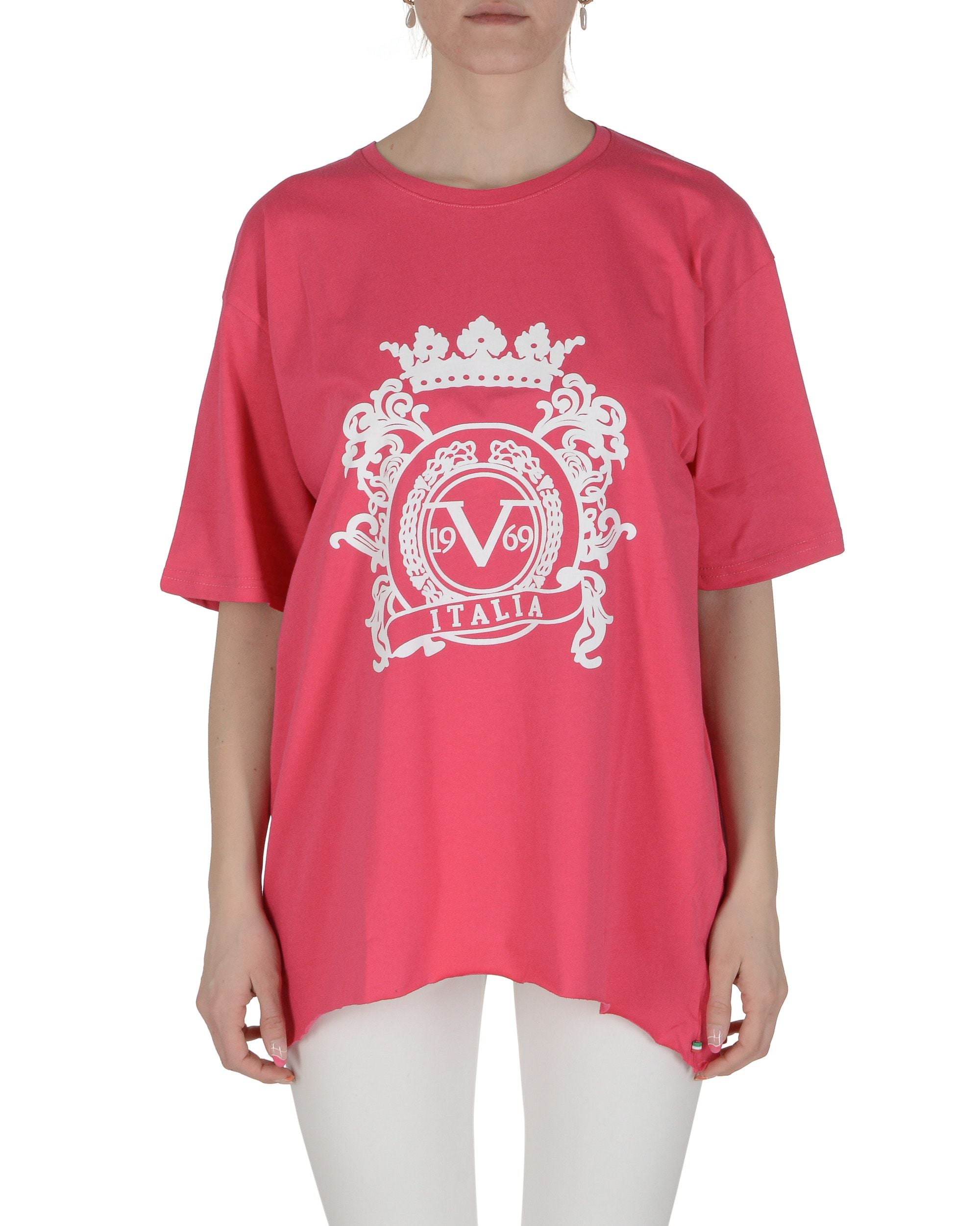19V69 Italia Camiseta de mujer fucsia SMILE FUXIA